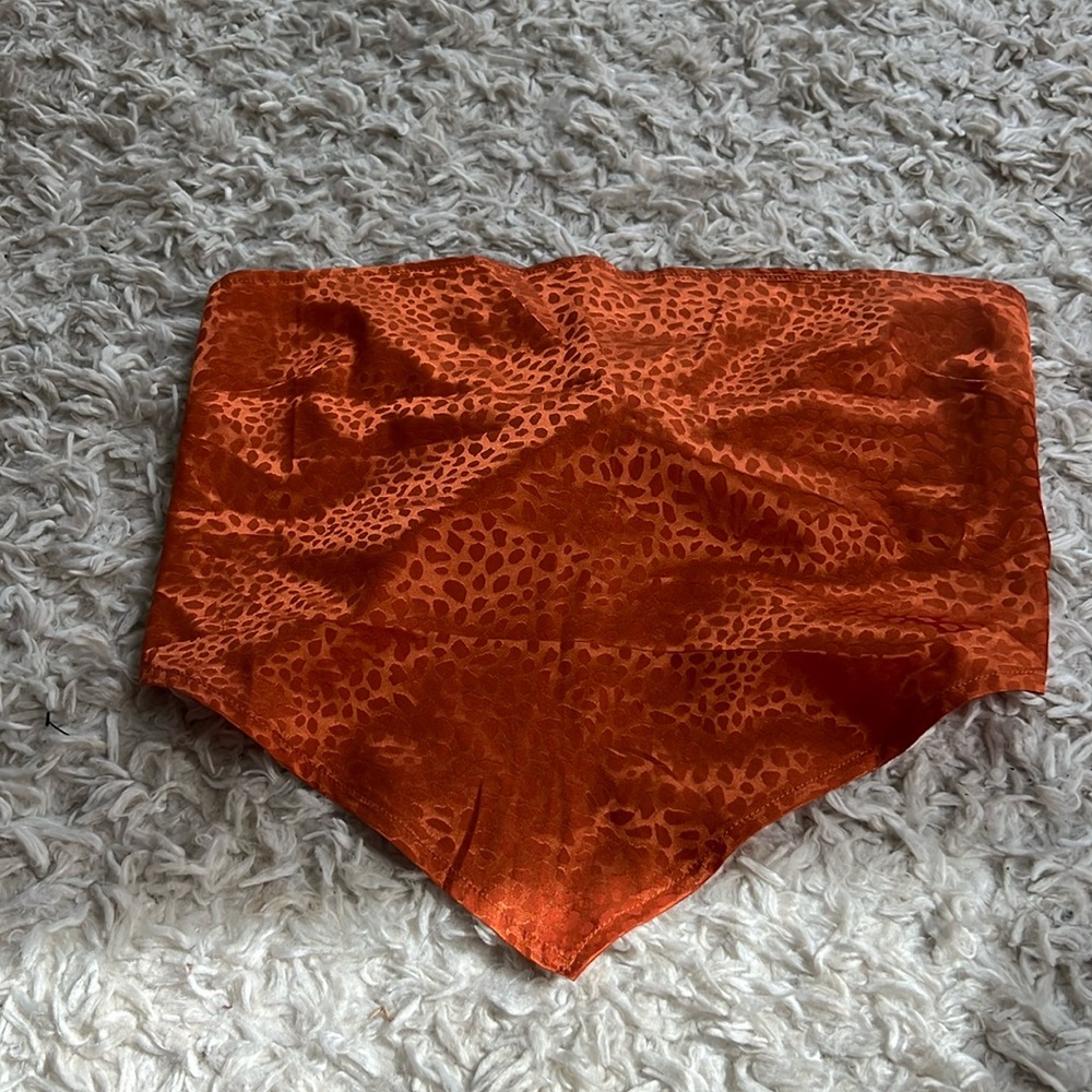 Burnt orange bandeau top